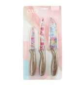 Wholesale - 3pc 3.5"+5"+7" PRINTED KNIVES SET WITH SHEATH C/P 48, UPC: 192598853868